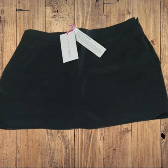 NWT Rezrekshn Ester Chen 100% Leather Mini Skirt FREE SHIP - Picture 1 of 9